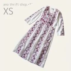 【海外古着】パレスチナ刺繍　ワンピース　ホワイト　長袖　ロング　レース