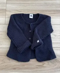値下げ　PetitBateau ニットカーディガン 12-18ヶ月　８１センチ