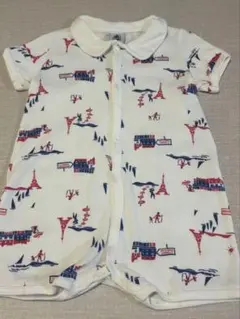 プチバトー　ショート　ロンパース　12ヶ月　74cm
