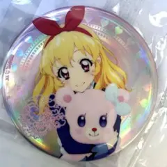 アイカツ　オフィシャルストア　 星宮いちご　エンジェリーベア　ホロ缶バッジ