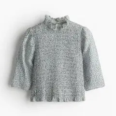 H&M シャーリングブラウス　M