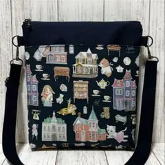 g739 ユキエモン なな色ドールハウス サコッシュ☆ネイビー