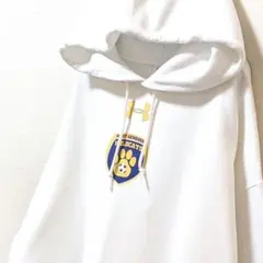 ジャージーズ ウエストジェネシーワイルドキャッツ パーカーホワイト白L古着