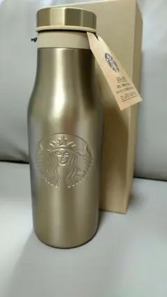 新品・未使用　スターバックス ステンレスロゴボトル　ゴールド　473ml