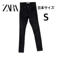 ZARAブラックデニム スキニーデニム ザラ スキニーパンツ ジーンズＳサイズS
