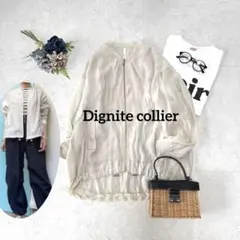 極美品⭐︎Dignite collier メッシュ切り替えシアーブルゾン　ベージュのサムネイル