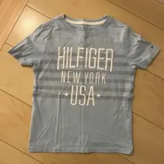 TOMMY HILFIGER 水色 Tシャツ S/P (6-7)