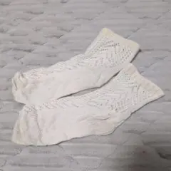 レース編み ホワイトソックス