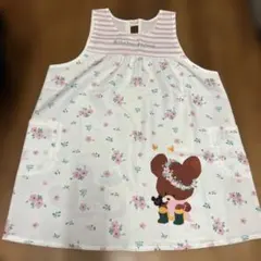 くまのがっこう the bear's school 花柄エプロン