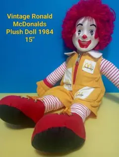 希少！マクドナルド ロナルド人形 ぬいぐるみ 笛吹き 1978年製 やや訳