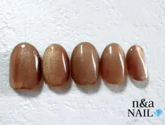 マグネットネイル シンプル ワンカラー 上品 ショートオーバル ネイルチップ