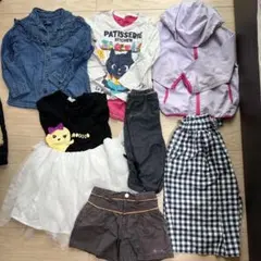 女の子　100センチ　春夏　まとめ売りデニムシャツ・Tシャツ・スカートなど