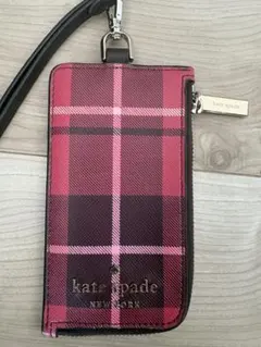 kate spade NEW YORK パスケース ネックストラップ付