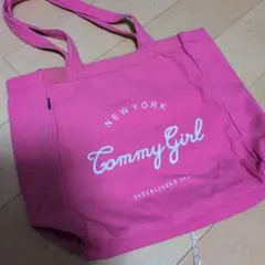 Tommy Girl キャンバストートバッグ ピンクのサムネイル