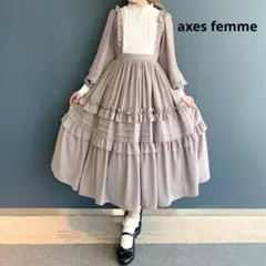 ✨新品 axes femme kawaii アンティークドールワンピース グレー