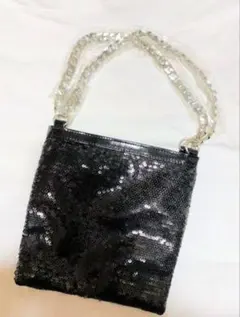 ADDICTION クリスマスコフレ　スパンコール チェーンバッグ ブラック