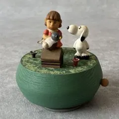 スヌーピーとウッドストックのビンテージ陶器製オルゴール - メルカリ