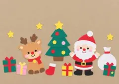 クリスマス壁面飾り 完成品セット 保育教材