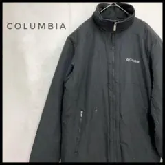 Columbia フリース裏地付き　ブルゾン　ナイロンジャケット ブラック