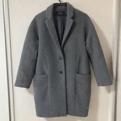 【値下げ】JEANASIS ウール コクーン チェスター コート グレー フリー