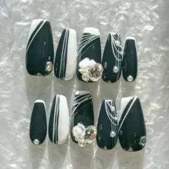 ストライプデザイン ネイルチップセット