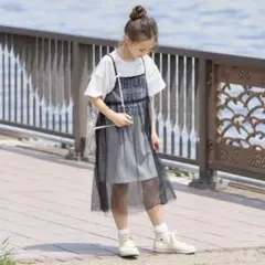 【美品】GLOBAL WORK TEEワンピース 140 ペアマノンのサムネイル
