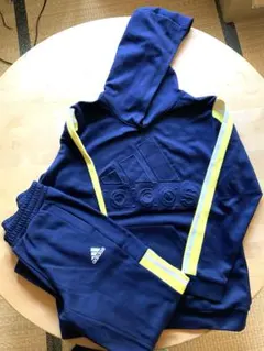 アディダス キッズ 150 セットアップ 裏起毛 パーカー スウェットパンツ