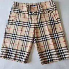 ✨極美品✨バーバリーブルーレーベル ポンチョ アンゴラ ノバチェック 金ボタン BURBERRY BLUE LABEL♪アンゴラウールコート ノバチェック 36