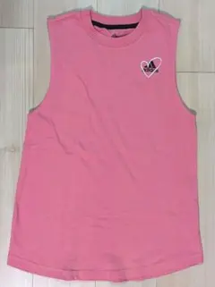 【美品】adidas ピンク ノースリーブ トレーニングトップス