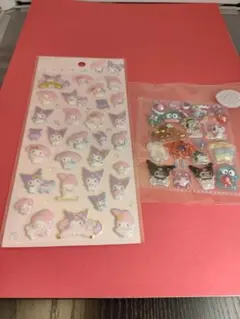 ぷくっとシールマイメロディ♡クロミ ボンボンドロップシールおすそ分け　正規品