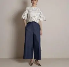 新品未使用タグ付き　HEVE Elegant Line Denim デニム　36 HEVE Elegant Line Denim - メルカリ