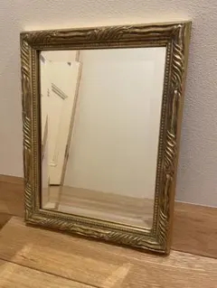 ヨーロッパ＊アンティークミラー＊ゴールドフレーム