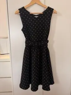 Honeys M 水玉　ノースリーブ　ワンピース