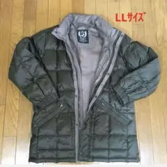 EXTRA FIN FEATHER ダウンジャケット ダークグリーン LLサイズ