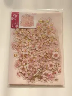【新品未開封】サンリオ グリーティングカード春透明素材桜