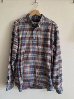 90s Ralph Lauren プルオーバー　マドラス チェック柄シャツ