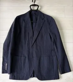 LARDINI 別注 シアサッカー シャドウストライプ シャツジャケット LARDINI 別注 シアサッカー シャドウストライプ シャツジャケット