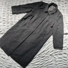 カシミヤ100%】90s VIA NUOVA ステンカラーコート 黒 M - メルカリ