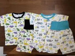 子供パジャマ 腹巻付き 2点セット 恐竜 乗り物のサムネイル