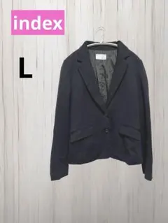 index インデックス　レディースブレザー　L ネイビー　学校　オフィス