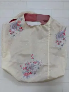 【未使用品】和柄花柄エコバッグ