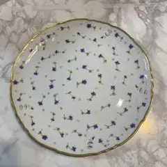 ヘレンド モーニンググローリー ブルー 朝顔 デザートプレート 19cm
