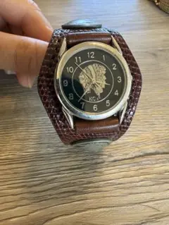 KC.s レザーベルト腕時計