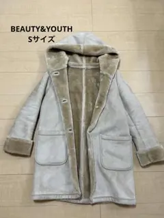 BEAUTY&YOUTH ムートンコート Sサイズ ベージュ