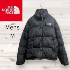 23【定番】ノースフェイス　ヌプシ　ダウンジャケット　メンズM　黒　ブラック
