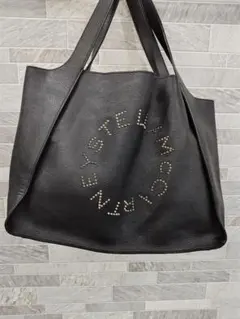 美品！ Stella McCartney 黒 レザートートバッグ