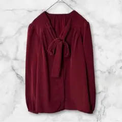 2947 美品 M-PREMIER COUTURE ボウタイブラウス 長袖 36のサムネイル