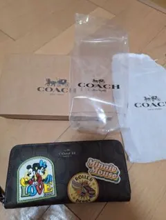 新品未使用　COACH Disney ミッキーミニー 長財布