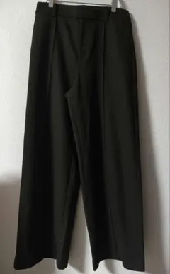 ユニクロ ブラッシュドジャージーワイドパンツ