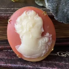 Cameo カメオ　婦人の横顔　ヴィンテージ ブローチ
